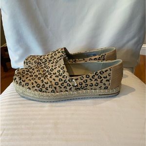 TOMS ALPARGATA PLATFORM ROPE NATURAL, Size 9